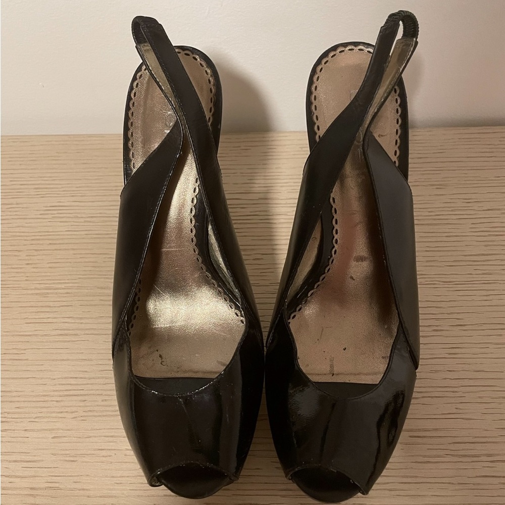 Bebe Zahara Slingback Patent shoes